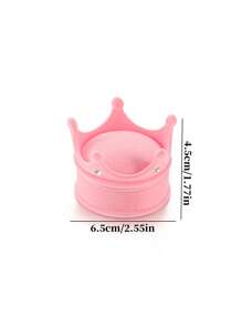 1 件卡通优雅皇冠戒指首饰盒包装可爱求婚结婚戒指盒情人节惊喜礼品盒带塑料水钻，圣诞礼物 - 粉色 - 查看 5