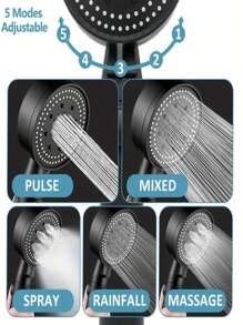 Showerhead - Black - View 5