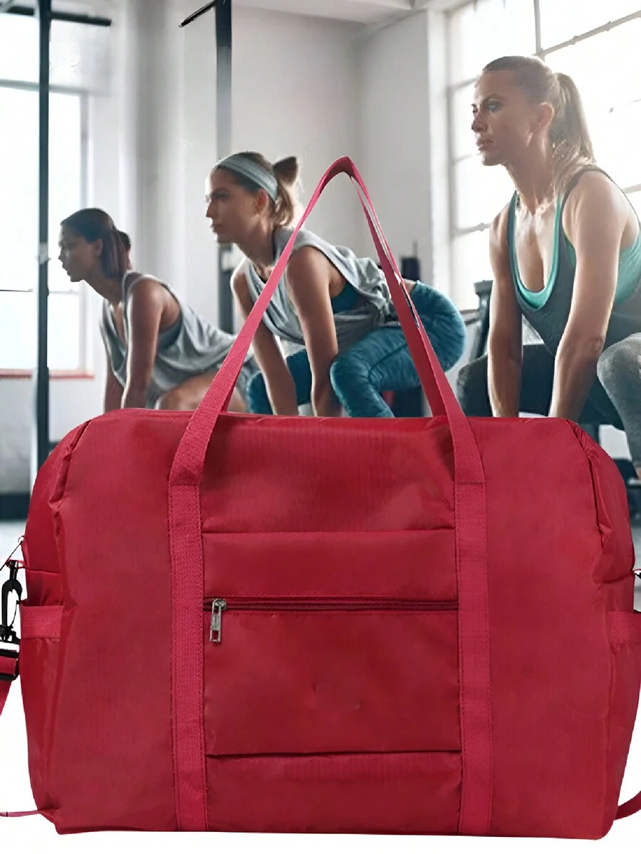 Waterproof Foldable Travel Bag, Luggage Bag, Unisex Travel Bag - Red - View 1