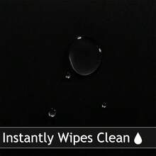 1 件彈性桌布適合圓桌直徑從 40 英寸/100 厘米到 56 英寸/142 厘米,雙面防水防污桌布,易於清潔,適合戶外/室內使用,黑色 - 黑色 - 查看 3