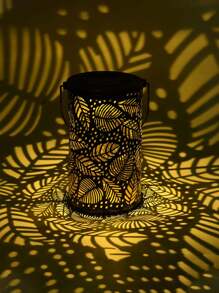 1 件/2 件戶外太陽能復古空心樹葉投射燈,戶外復古防水鐵製花園空心燈,吊燈戶外花園防水太陽能燈,戶外太陽能景觀燈,適用於戶外步行道、小路、花園、庭院、生日派對路徑等裝飾氛圍燈 - 銅色 - 查看 2