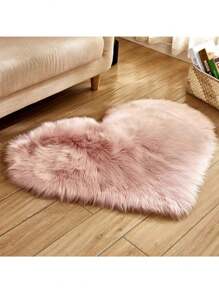 1入心形地毯,適用於客廳和臥室,家居裝飾情人節裝飾,19.6英寸*23.6英寸/50厘米*60厘米 - 黑色 - 查看 10