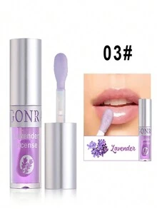 YZAK 1支大刷頭護唇油,水晶果凍質地,水果口味（草莓、桃子和蘆薈）,滋潤、滋養和減少唇紋,男女皆宜,是新年送給學生和朋友的理想禮物 - 彩色 - 查看 4