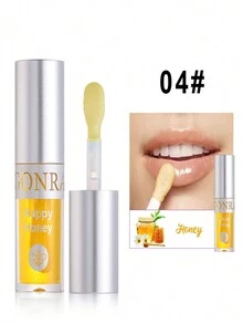 YZAK 1支大刷頭護唇油,水晶果凍質地,水果口味（草莓、桃子和蘆薈）,滋潤、滋養和減少唇紋,男女皆宜,是新年送給學生和朋友的理想禮物 - 彩色 - 查看 5