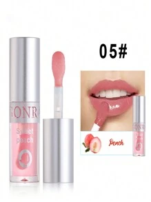 YZAK 1支大刷頭護唇油,水晶果凍質地,水果口味（草莓、桃子和蘆薈）,滋潤、滋養和減少唇紋,男女皆宜,是新年送給學生和朋友的理想禮物 - 彩色 - 查看 6