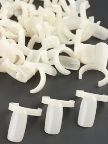 1 Paquete (50 Piezas) Tarjeta De Color De Anillo Natural Para Muestra De Esmalte De Uñas, Herramienta De Muestra De Tarjeta De Color De Manicura Para Exhibir Colores