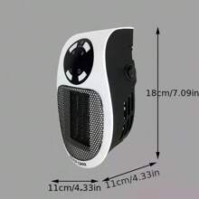 Calentador Eléctrico Portátil Mini, Calentamiento Rápido Para El Hogar Y La Oficina - Blanco - Ver 5