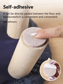 Thicken Self Adhesive Felt Chair Leg Pads Floor Protectors Furniture Legs Table Leg Covers Round Bottom Abrasion-Resistant Anti-Slip Pads