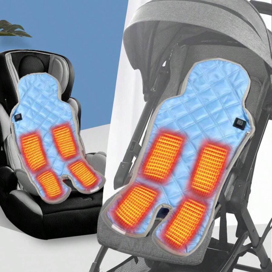 1 件智慧小型座椅加熱墊,具有 3 種溫度設置,易於清潔,相容於 Type-c/usb 電源線,適用於椅子/餐椅/床,多用途設計讓您隨時保持溫暖 - 藍色 - 查看 1