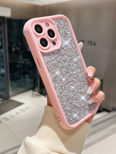 キラキラ光るクリスタルダイヤモンドスタッズTPU電話ケース、iPhone 7