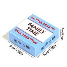 迷你真心話大冒險情侶聚會遊戲、家庭聚會桌上紙牌遊戲、節慶禮物 - 藍色 - 查看 4