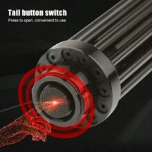 Red Laser Pointer Flashlight, With Adjustable Focus Distance, Equipped With Battery And Charger, Suitable For Astronomy, Camping, Hiking And Outdoor Activities At Night. - Red - View 6