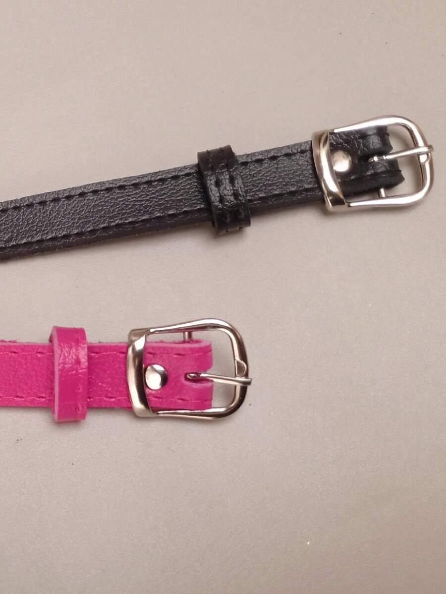 Women Belts - 玫紅色 - 查看 1