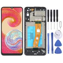 適用於三星Galaxy A04E A042 OLED LCD螢幕，具框架數位化組裝全套螢幕 - 黑色 - 查看 1