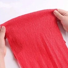 Colored Crepe Paper For Making Handcrafted Flowers, Diy Crepe Paper Roses And Other Crafts - Red+Orange - View 5
