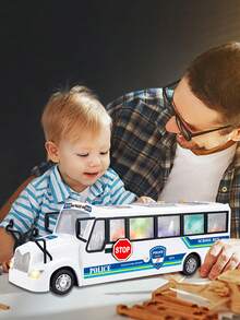 ELE-GATE Camión Grande Para Niños Con Movimiento Luces Música – Diversión Educativa para Niños - Albaricoque - Ver 2