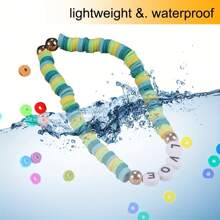 10種顏色的聚合物粘土珠子,10條弦,diy衝浪手鍊項鍊製作的6mm涂層樹脂小圓片珠 - 彩色 - 查看 4