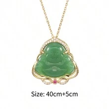 1pc Fashionable Pendant Necklace For Women, Daily Wear, Light Luxury And Niche Design - Pink - View 11