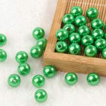 彩色圓形丙烯酸仿珍珠散珠,diy珠寶製作手鍊項鍊,4/6/8/10mm - 彩色 - 查看 18