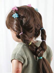 A Box Of Multi-Color Small Grab Clips, Disposable Rubber Bands, Practical Hair Braiding Set, Basic Hair Accessories - Multicolor - View 4