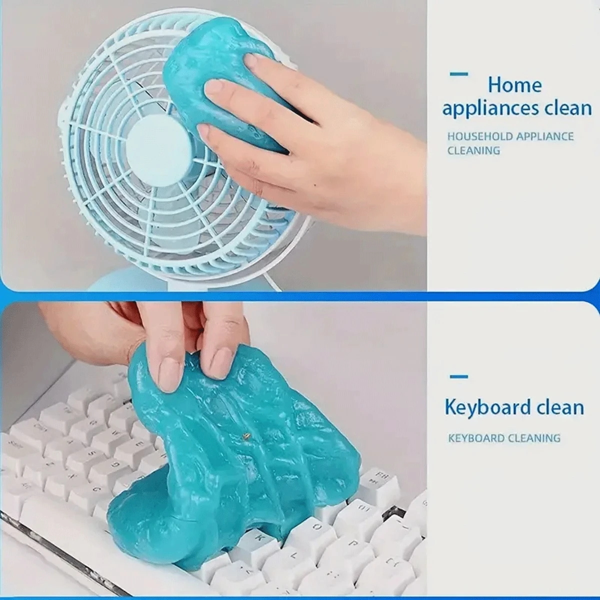 1pc Cleaning Soft Glue Car Interior Cleaning Pad Dust Cleaner Gap Gel