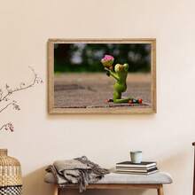 1入組diy情人節主題鑽石畫,5d鑽石diy畫套裝創意藝術品,適用於客廳臥室書房家庭牆面裝飾禮品,鑽石畫套裝適用於情人節禮物 - 彩色 - 查看 1