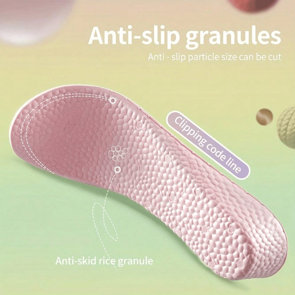 Eva Popcorn Shaped Women's Height Increase Insole With Odor Control & Breathability For Sport
