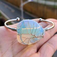 晶寶石心形手環,靈氣治療平衡護身符 - 彩色 - 查看 12