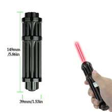 Red Laser Pointer Flashlight, With Adjustable Focus Distance, Equipped With Battery And Charger, Suitable For Astronomy, Camping, Hiking And Outdoor Activities At Night. - Red - View 9