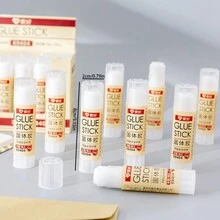 3入組簡約設計固體膠棒,pva安全材料,適用於學生、辦公室、diy項目 - 彩色 - 查看 4