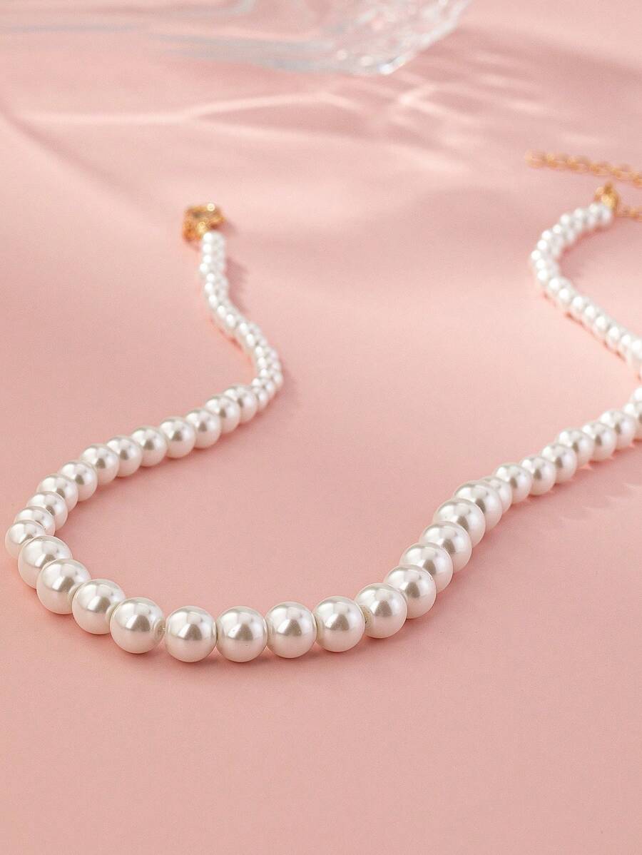 Fashionable And Elegant Pearl Necklace, Versatile For Commute, Gift