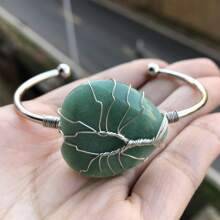 晶寶石心形手環,靈氣治療平衡護身符 - 彩色 - 查看 5