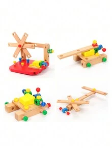 1 Pc Children'S Disassembly Manual Luban Chair Variable Nut Assembly Tool Chair Toy Multi-Functional Disassembly Screw Nut Maintenance Luban Chair As A Child'S Birthday Gift - Orange - View 9