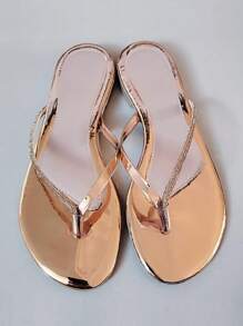 Women Flat Sandals - Đồng - Xem 2