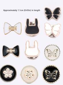 10入組防滑扣、衣夾、腰圍扣、腹部束腰器、珍珠胸針、縫扣套裝 - 彩色 - 查看 10