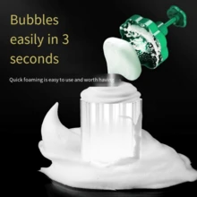 Automatic Rebound Foaming Machine, Used For Face Washing, Hair Washing And Shampoo, Foam Dispenser Bottle For Cleanser, Pink - Pink - View 3