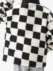 Men's Autumn & Winter Outdoor Sport Fleece Coat - Black - View 3