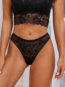 5pcs Lace Floral G-String Women's Underwear - Multicolor - View 6