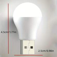 5pcs/10pcs USB Plug Lamp: LED Eye Protection Reading Light For Computer, Mobile & More - Perfect For Night Time! - White - View 5