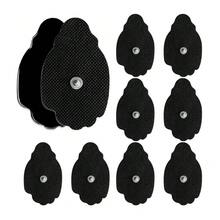 50入組替換tens Ems貼片電極貼黑色7.5x4.5cm按摩電極貼3.5mm彈性按鈕可重複使用的黏性膠墊,用於肌肉刺激器身體按摩器 - 50pieces 7.5x4.5cm - 查看 2
