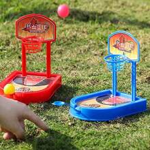 1入組隨機顏色迷你籃球射擊遊戲,室內互動手指射出桌上遊戲玩具, 增進協調能力 - 彩色 - 查看 7