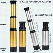 1pc Children's Pirate Telescope, Magnifying Glass Science Small Experimental Teaching Aids Educational Science And Education Toys - Multicolor - View 1