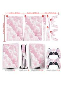 1set Digital Theme Game Console Skin Sticker (3pcs/Set) Compatible With - Multicolor - View 5