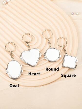Endless Love DIY Keychain Makeup Mirror – Heart, Round, Square, Oval Shapes, Ideal Gift For Mom, Aunt, Grandmother, Daughter, Niece, Sister, Bride, Bridesmaid. Perfect For Holidays, Birthdays, Weddings, Mother's Day, Valentine's Day Celebrations, Pocket Small Vanity Mirror, Living Room Home Bedroom Bathroom House Decor, Travel Stuff, Wedding, Party, Birthday, Gifts For Men Mom Dad Best Friends Teacher, New Years, Accessories, Funny Gift