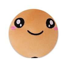新創意假珍珠奶茶表情抱枕公仔，可愛奶茶杯布娃娃毛絨玩具裝飾禮物 - 蘋果奶茶瞇眼表情 - 查看 3