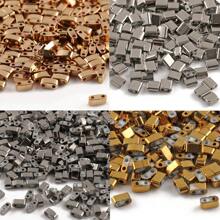 50/100pcs Japanese Two Hole Rectangular Seed Bead Loose Spacer Beads For DIY Jewelry Making Bracelets Necklace Accessories - Multicolor - View 6