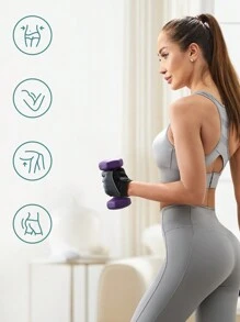 SONGMICS Dumbbell - Màu tím - Xem 3