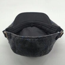 New Arrival Knitted Beret For Autumn And Winter, Men's British Style Vintage Baseball Cap, Women's Fashionable Grid Forward Hat - Dark Grey - View 5