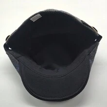 New Arrival Knitted Beret For Autumn And Winter, Men's British Style Vintage Baseball Cap, Women's Fashionable Grid Forward Hat - Dark Grey - View 6