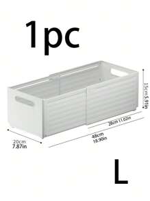 1pc Extendable Plastic Storage Drawer, Storage Basket For Toys, Underwear, Kitchen Spice Bottle Organizing,For Back To School